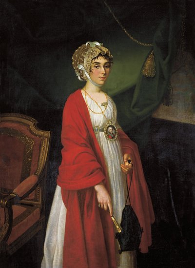 Portrait of Praskovia Kovalyova-Zhemchugova by Nikolay Ivanovich Argunov